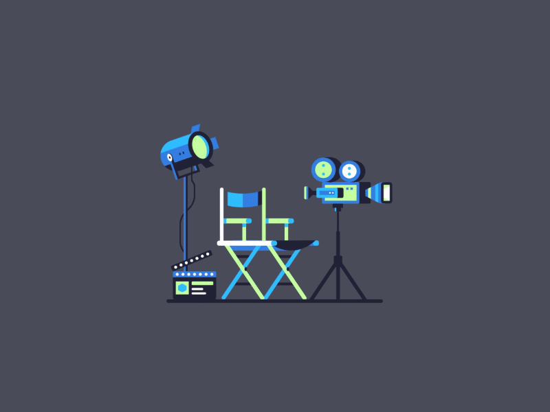 On the Lipsync set — lights, camera, director's chair